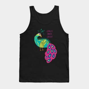 Strut your stuff Peacock Tank Top